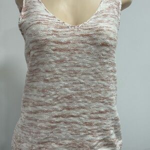 Habitual RUST/WHITE Knit Tank Top